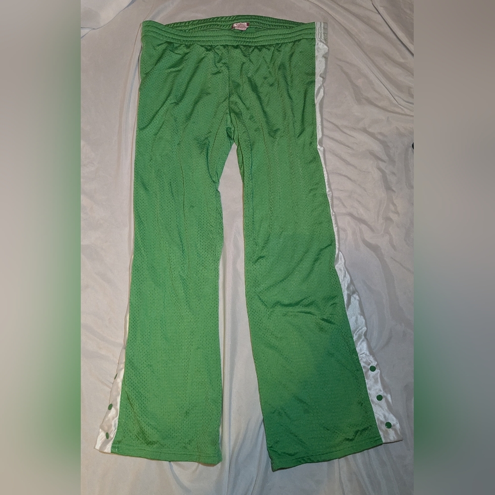Vintage Y2K‎ Deb Women's Athletic Pants Green & White Size 3X